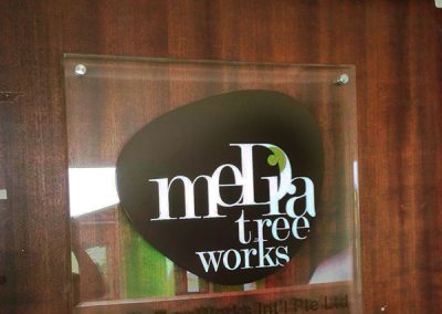 Acrylic Sign with colour print