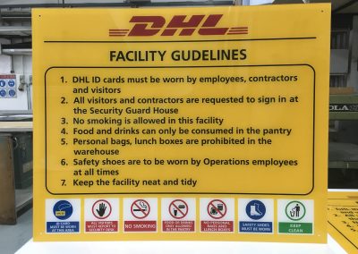 Printed sign