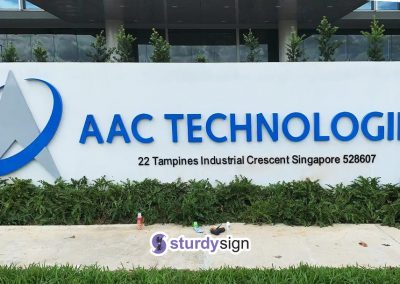 AAC Technologies Boundary Wall Signage