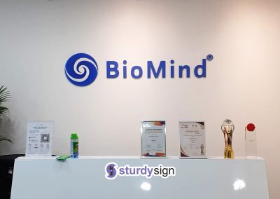 Biomind 3D Acrylic Signage