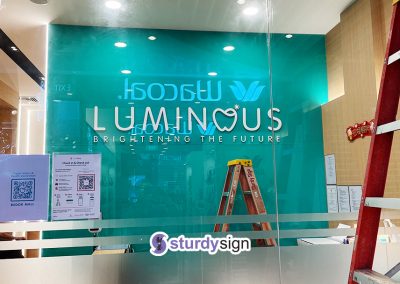 Luminous Dental Reception Acrylic Signage