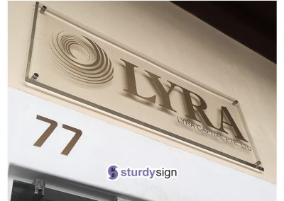 Transparent Acrylic Signage