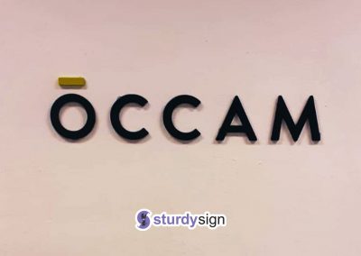 3d acrylic signage occam