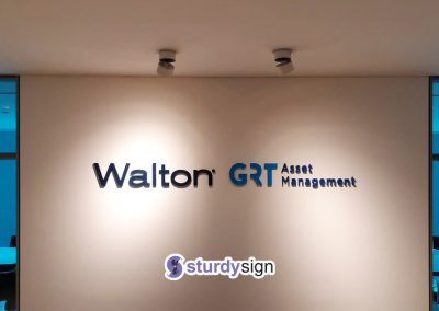 Walton 3d acrylic signage