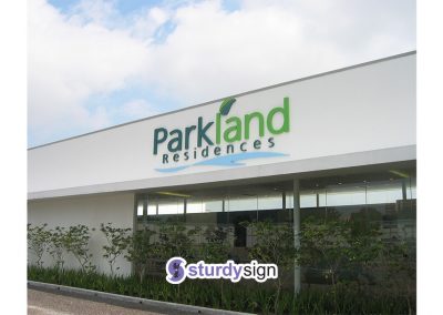 Parkland Residence Showflat Signage