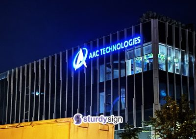 building signage lighted