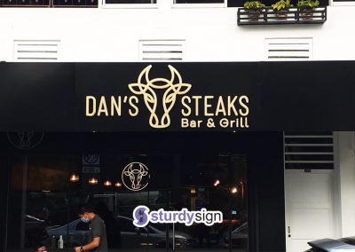 Dans Steak 3d lighted signage