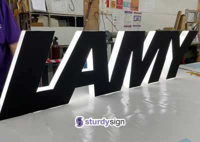 LAMY Pen 3d acrylic box-up signage lighted