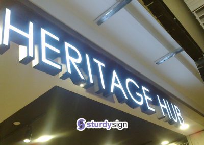 Heritage Hub 3D Signage