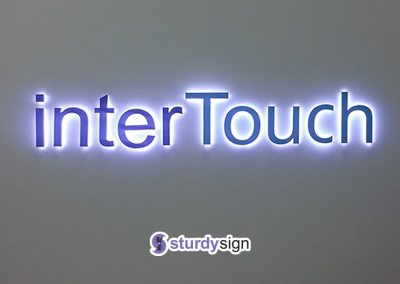 3D box-up back-lit signage