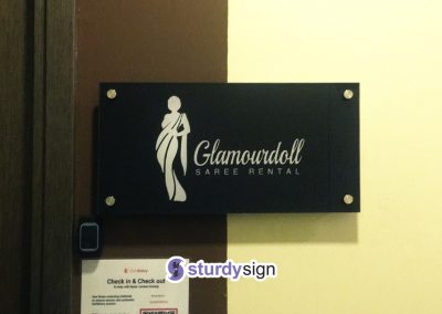 Acrylic Sign Reversed Printed